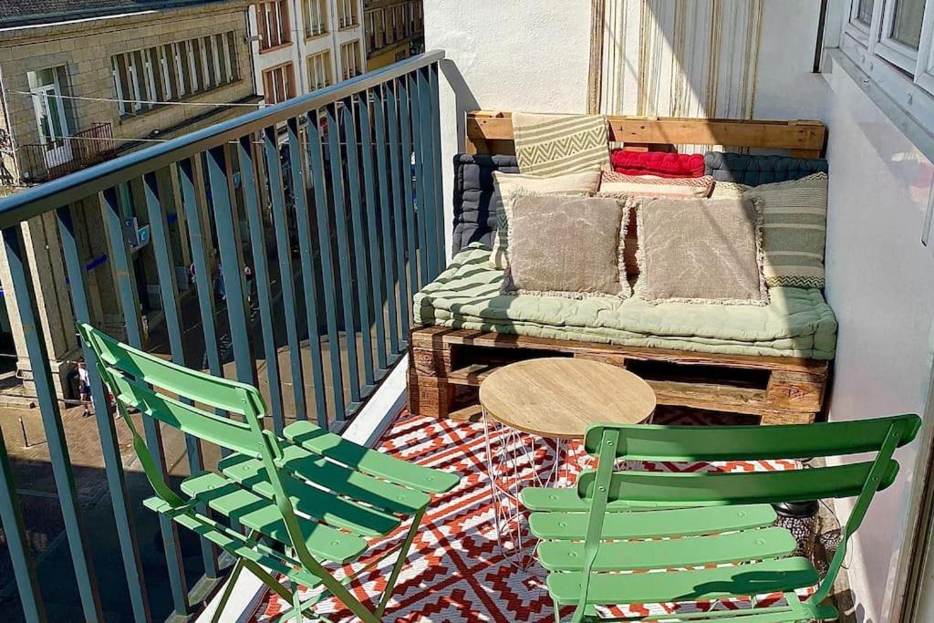 Joli T2 En Centre-Ville Lorient Avec Balcon Cosy Ngoại thất bức ảnh